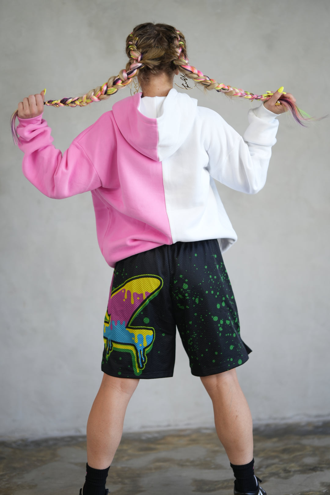 Turn Up Graffiti Split Hoodie