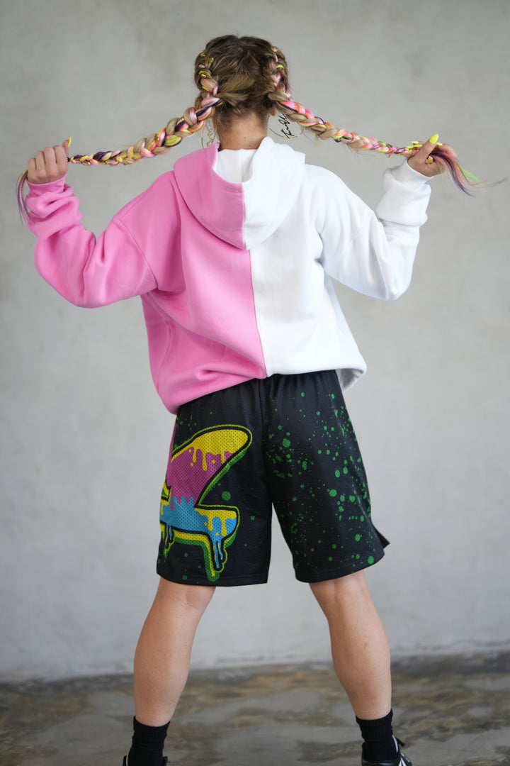 Turn Up Graffiti Split Hoodie