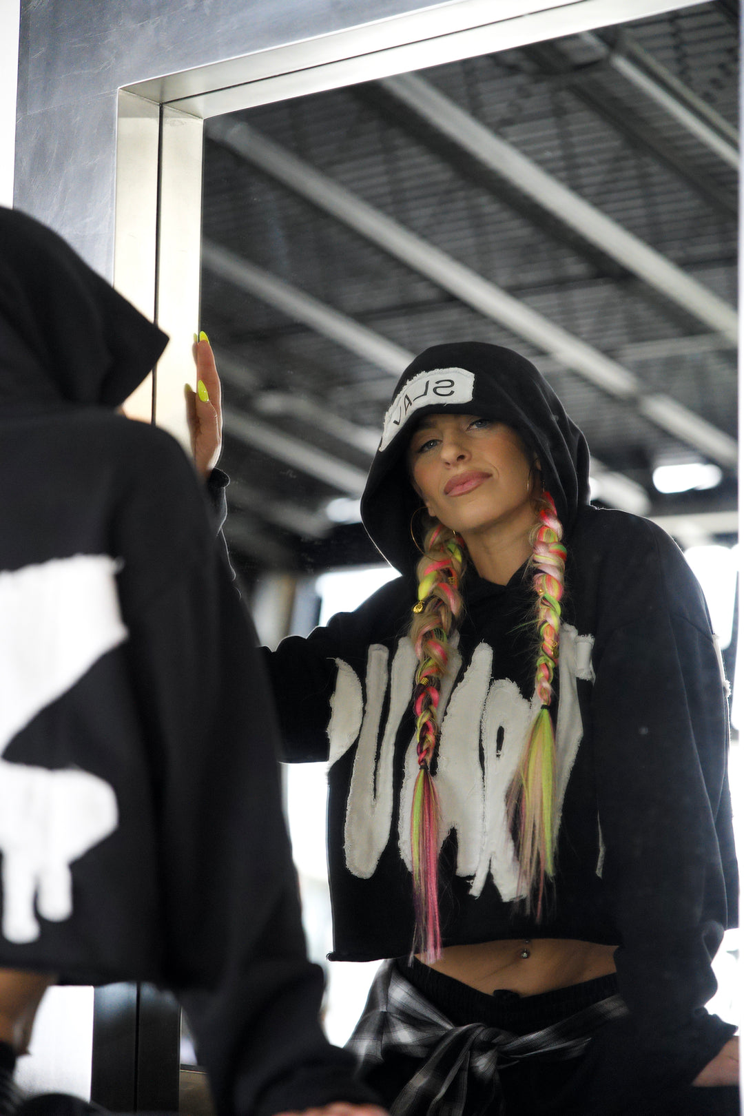 Turn Up Cropped Hoodie