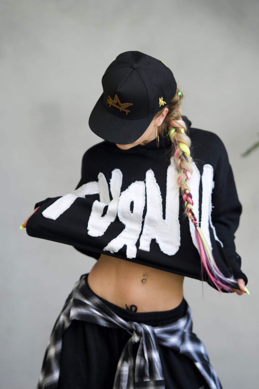 Turn Up Cropped Hoodie