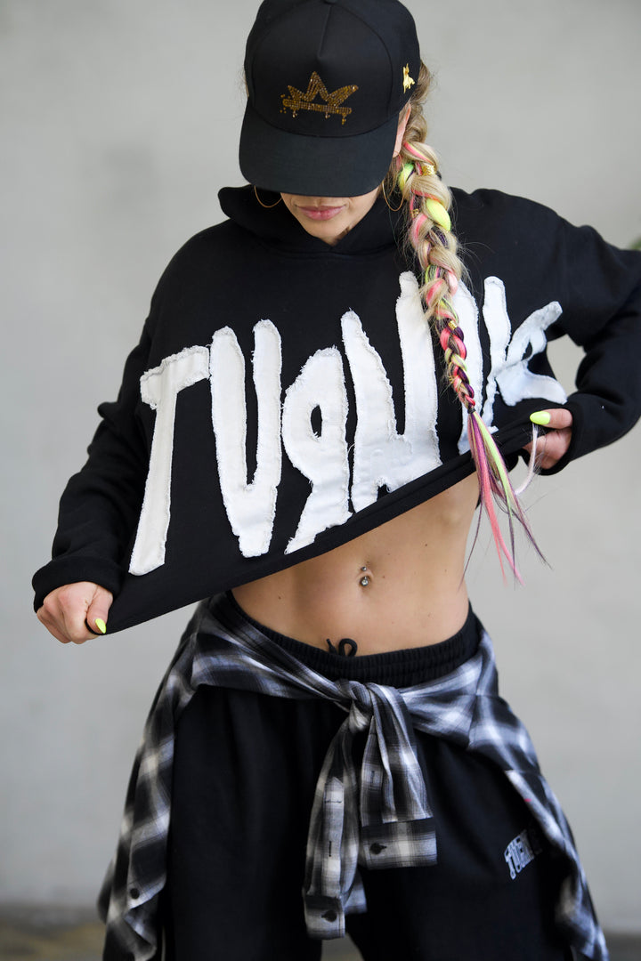 Turn Up Cropped Hoodie