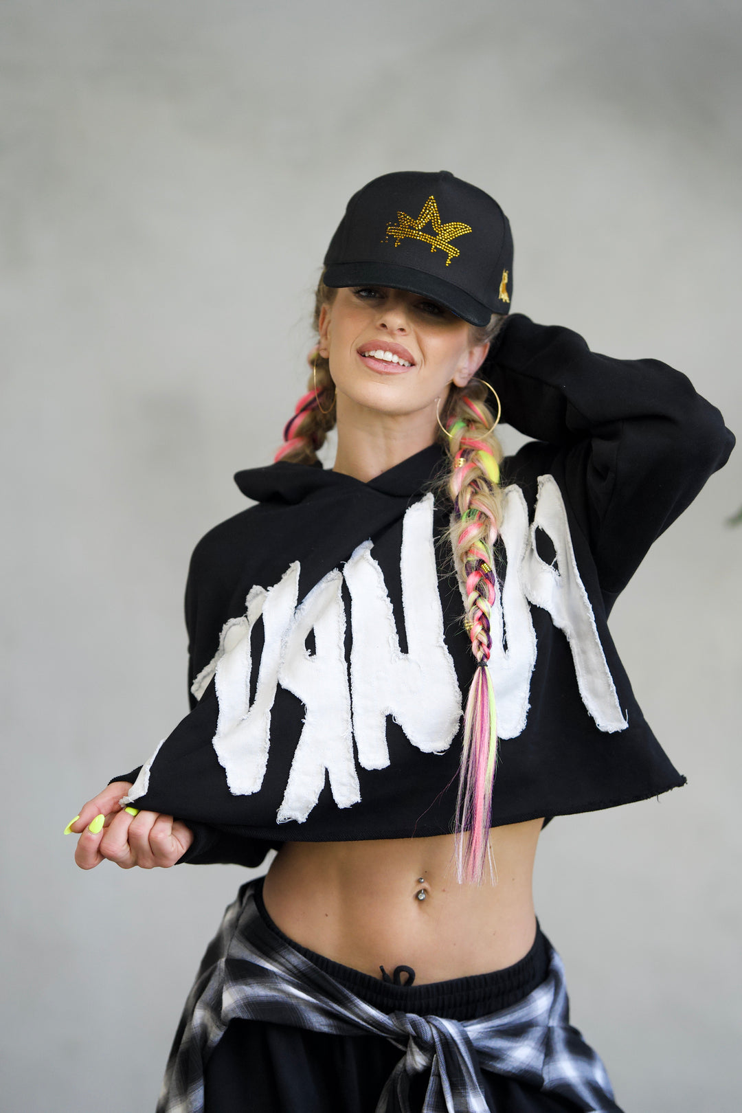 Turn Up Cropped Hoodie