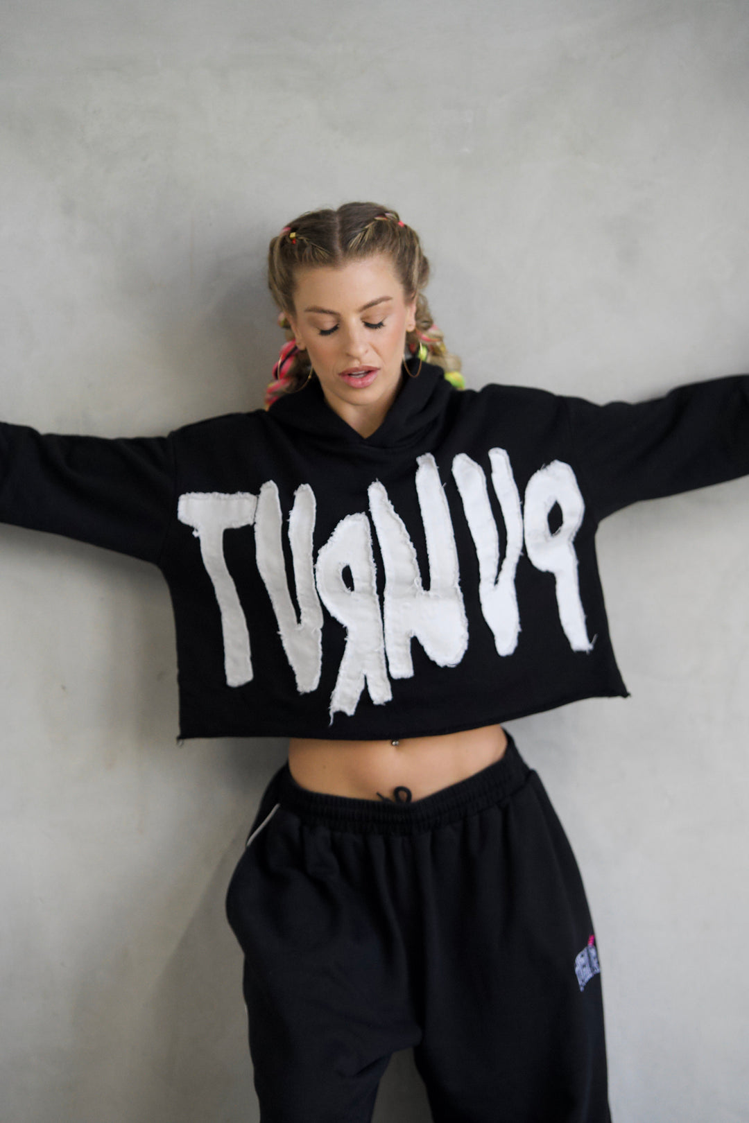 Turn Up Cropped Hoodie