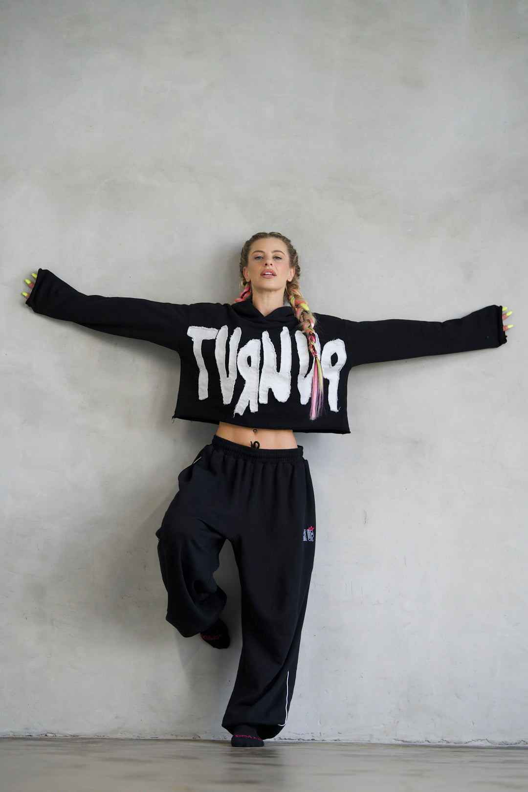 Turn Up Cropped Hoodie