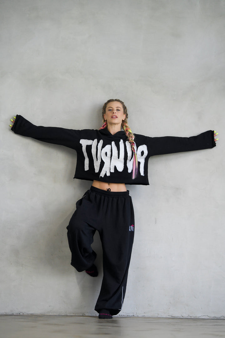 Turn Up Cropped Hoodie