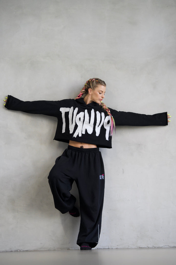 Turn Up Cropped Hoodie