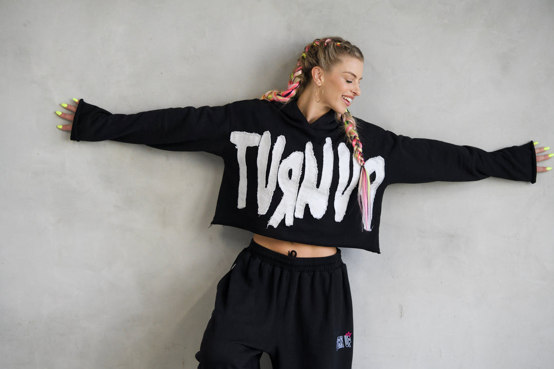 Turn Up Cropped Hoodie