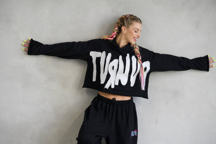 Turn Up Cropped Hoodie
