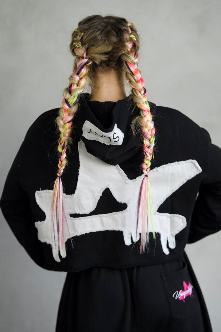 Turn Up Cropped Hoodie