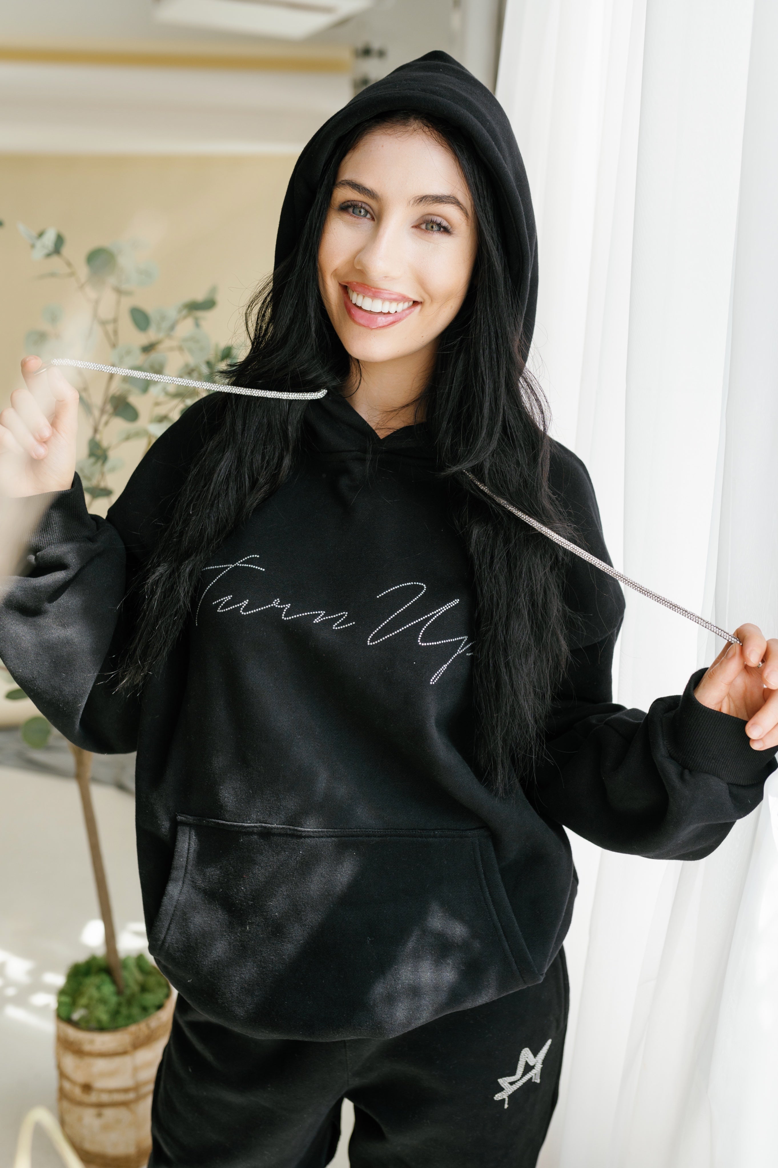 Turn Up Rhinestone Hoodie – TURN UP SHOP DANCE